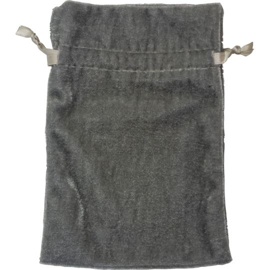 Unlined Velvet Bag 4x6 - Silver (Each)