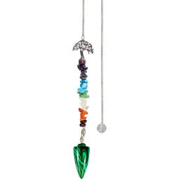 Pendulum-Chakra Tree Malachite (Each)