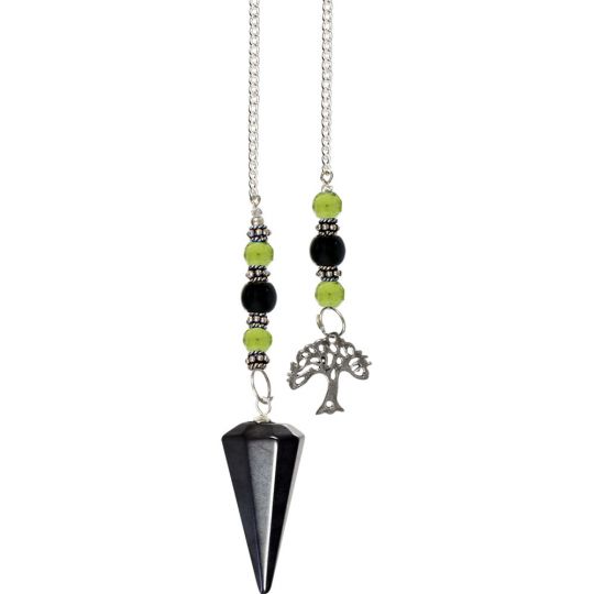 Hexagonal Pendulum Hematite -Tree (each)
