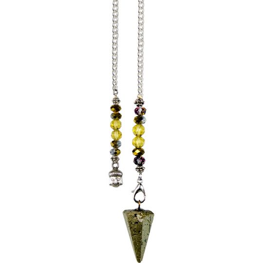 Hexagonal Pendulum Pyrite - Buddha (each)