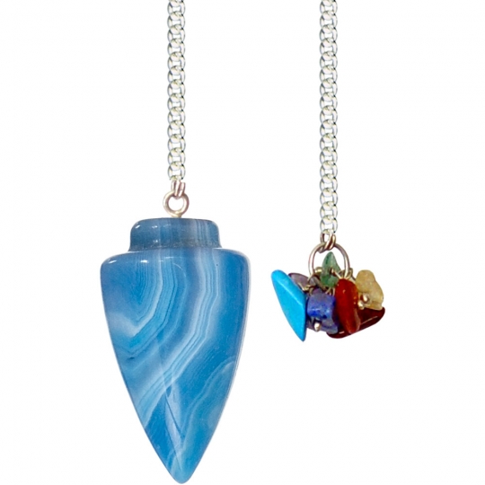 Pendulum  Curved Blue Onyx (each)