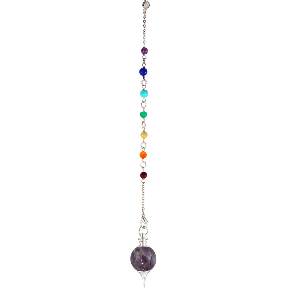 Pendulum Sephoroton w/ Chakra - AMETHYST (Each)