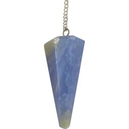 Pendulum Hexagonal Blue Lace Agate (Each)