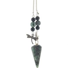 Pendulum Hexagonal Emerald - Dragonfly (Each)