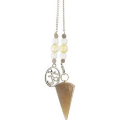 Pendulum Hexagonal Citrine - Om (Each)
