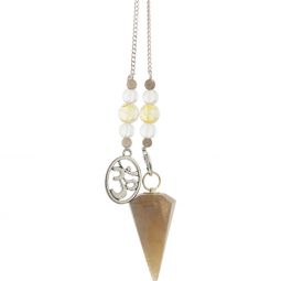 Pendulum Hexagonal Citrine - Om (Each)