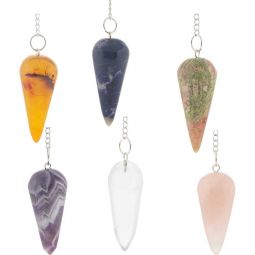 Curved Stone Pendulum- Asst'd (Pack of 6)