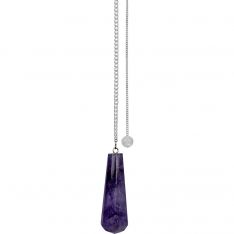 Gemstone Pendulum Faceted Tear Drop - Amethyst (Each)