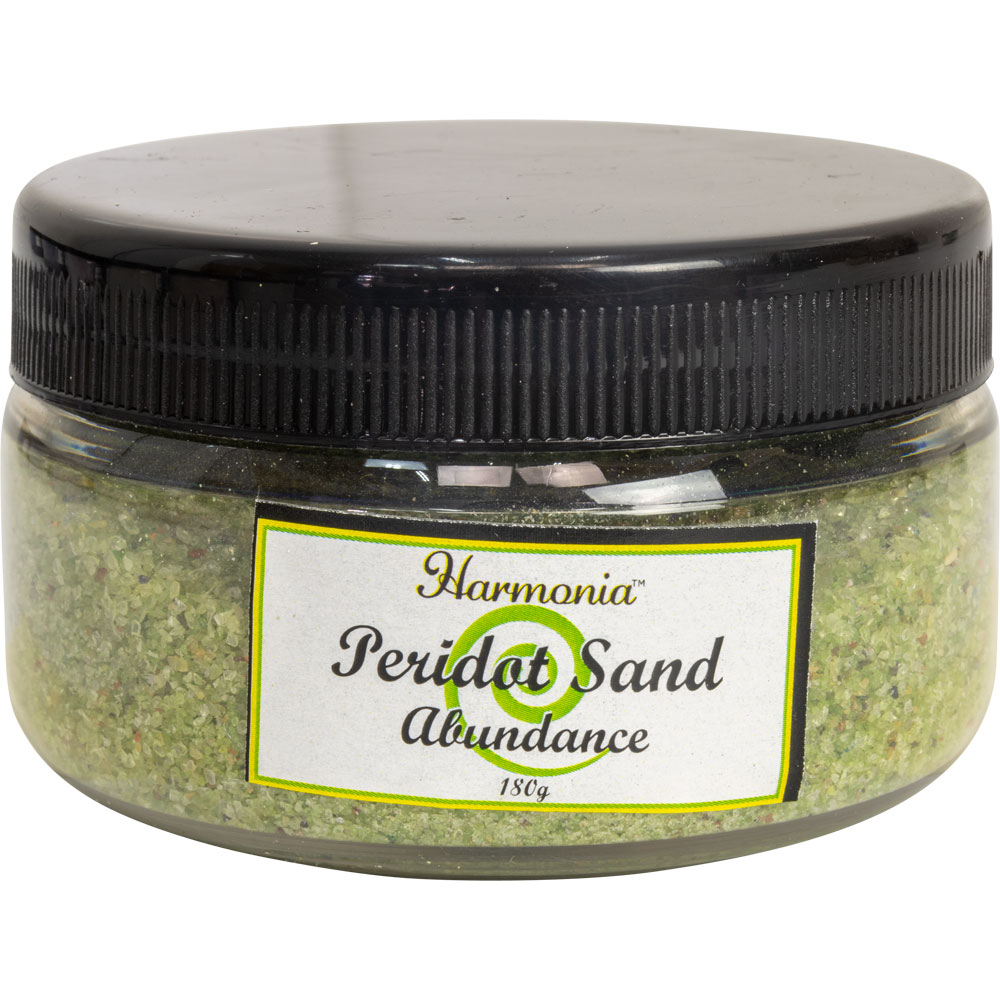 Gemstone Sand Jar 180 gr - PERIDOT (Each)