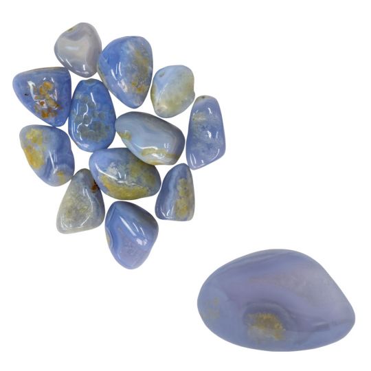 Tumbled Stones   Blue Lace Agate (1lb)
