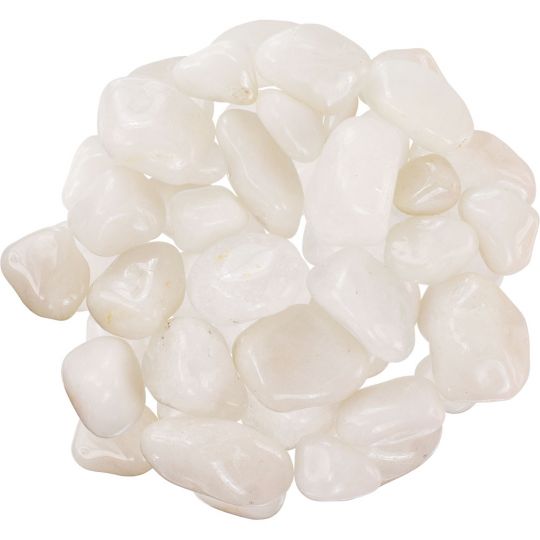 Tumbled Stone  Milky Quartz  (1 lb)