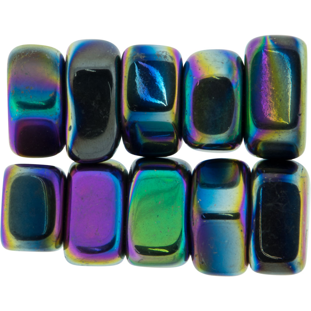 Tumbled Stones Magnetic Rainbow HEMATITE (1lb)