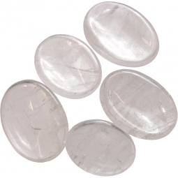 Worry Stones Clear Quartz (pack of 12)