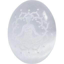 Selenite Palm Stone - Meditation (Each)
