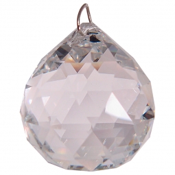 Prism Crystal 40 mm Faceted Sphere CL (each)