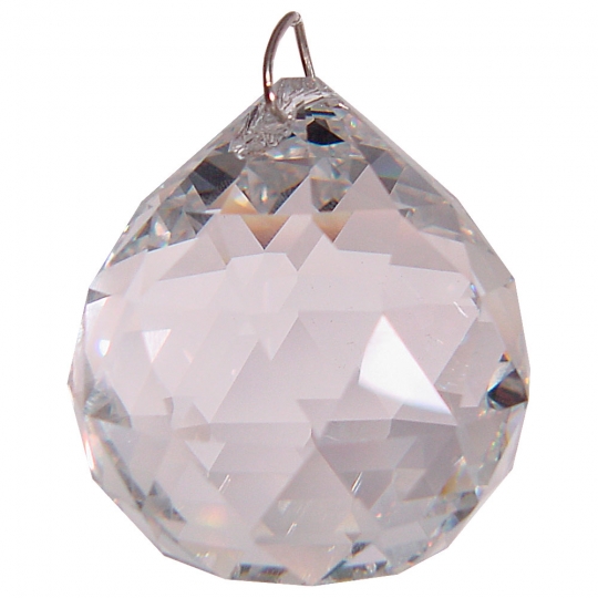 Prism Crystal 40 mm Faceted Sphere CL (each)