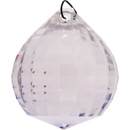 Prism Crystal 30 mm Matrix Faceted Ball (each)