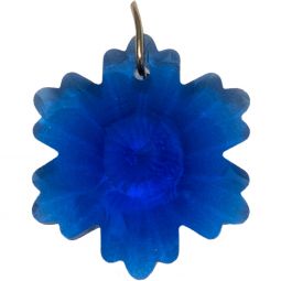 Prism Crystal 28mm Faceted Snowflake Sapphire (Each)