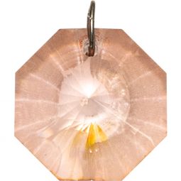Prism Crystal 20mm Faceted Octagon Peach (Each)