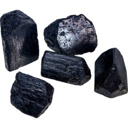 Rough Black Tourmaline Points (Pack of 5)