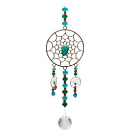 Hanging Crystal w/ Cut Glass Bead - Dreamcatcher (Each)