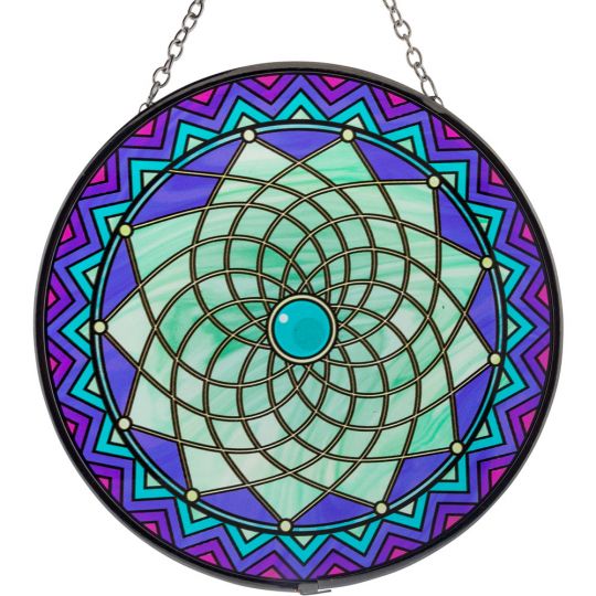 Glass Suncatcher 6in - Dreamcatcher (Each)