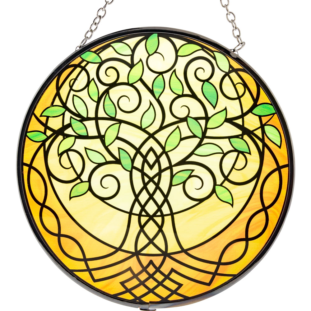 Glass SUNCATCHER 6in - Tree of Life - Celtic (Each)
