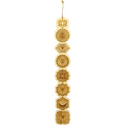 Wood Wall Decor - 22in - 7 Chakras (Each)
