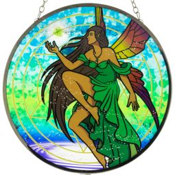 Glass Suncatcher 6in - Spring fairy (Each)