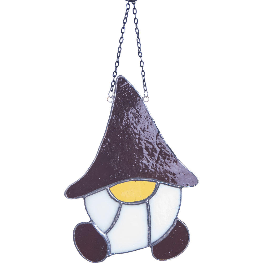 Stained Glass SUNCATCHER Gnome - Grumpy (Each)