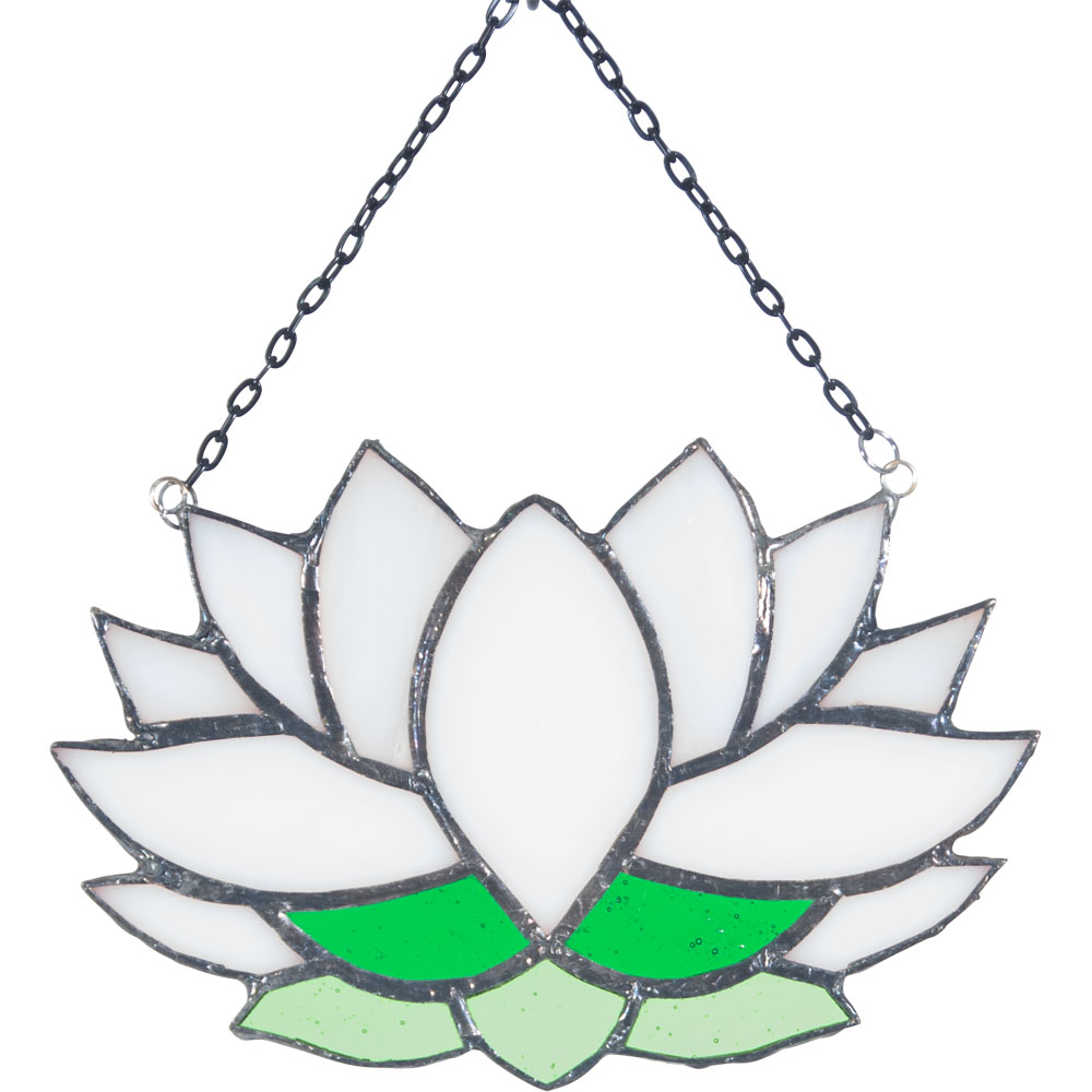 Stained Glass SUNCATCHER - Lotus (Each)