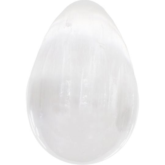 Gemstone Carving White Selenite Egg (Each)