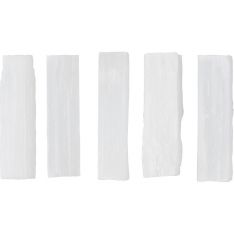 Rough Stone 3-4in Rectangle White Selenite (Pack of 5)