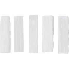 Rough Stone 3-4in Rectangle White Selenite (Pack of 5)