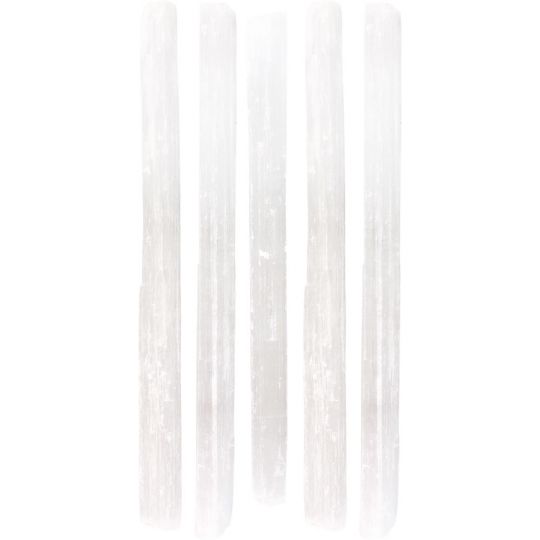 Selenite Rough Small Stick 7inch (Pack of 5)