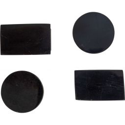 EMF Cell Phone Protection Disc & Plate - Black Tourmaline (Set of 4)