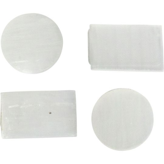 EMF Cell Phone Protection Disc & Plate - Selenite (Set of 4)