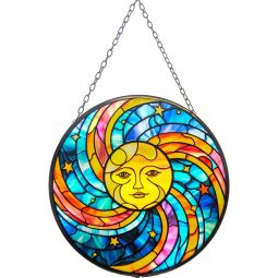 Glass Suncatcher 6in - Celestial Moon (Each)