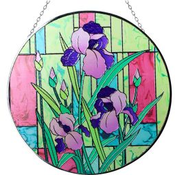 Glass Suncatcher 12in - Iris (Each)