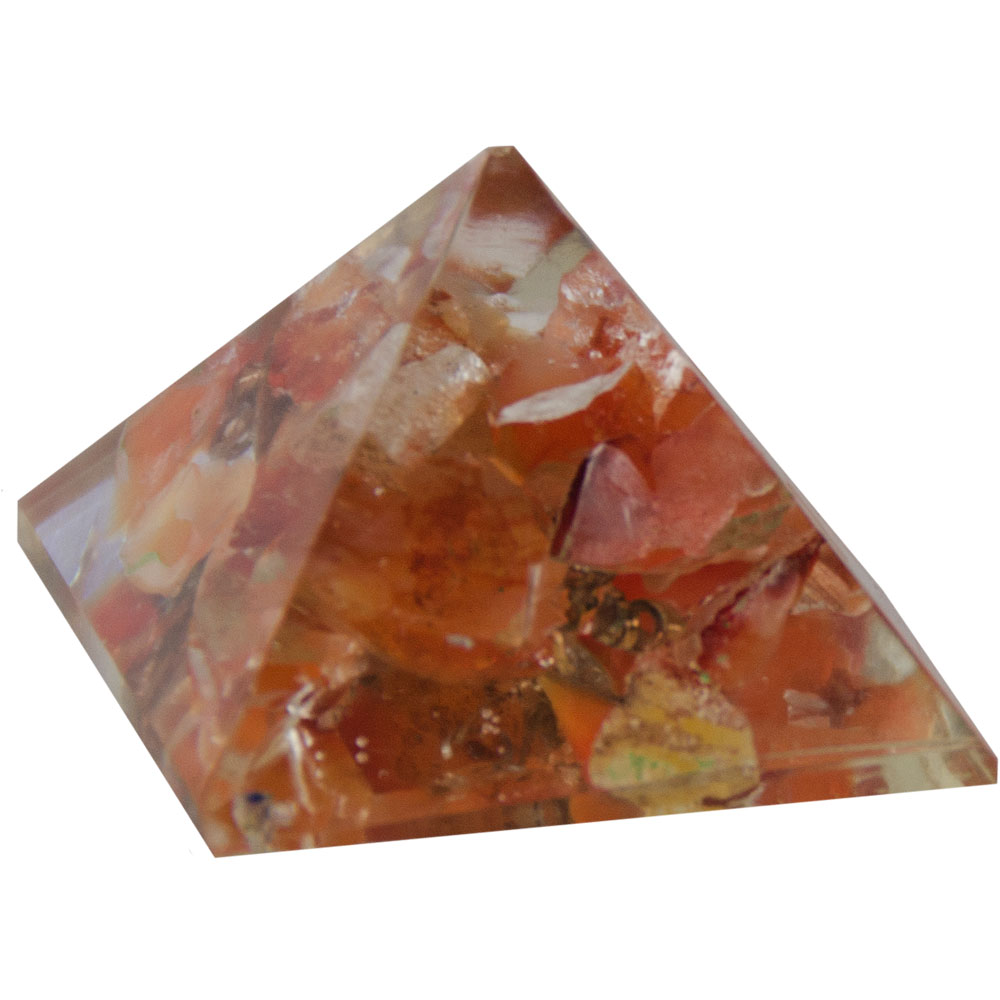 Orgone RESIN Pyramid Carnelian - Sacral Chakra (each)