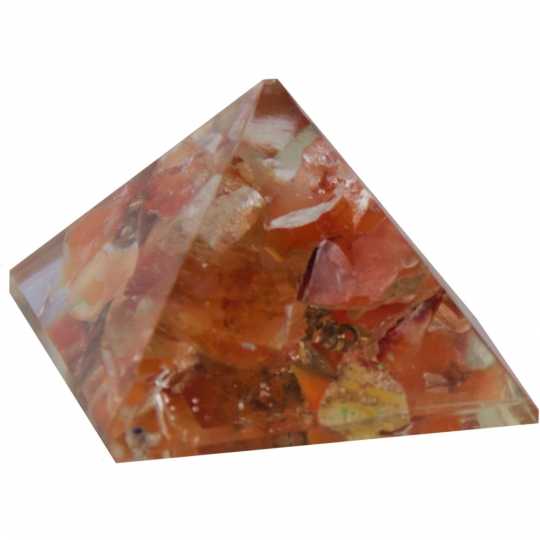 Orgone Resin Pyramid Carnelian - Sacral Chakra (each)