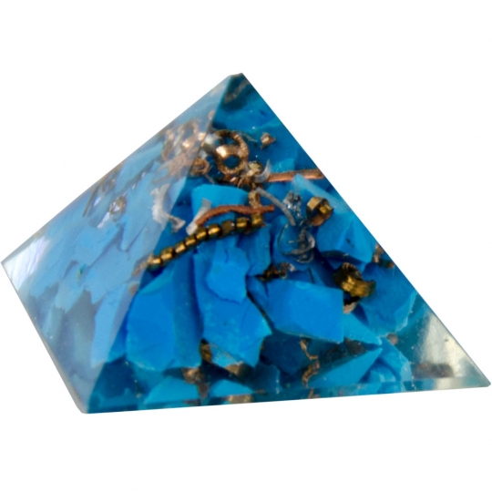 Orgone Resin Pyramid Firozi (Indian Turquoise) - Throat Chakra (each)