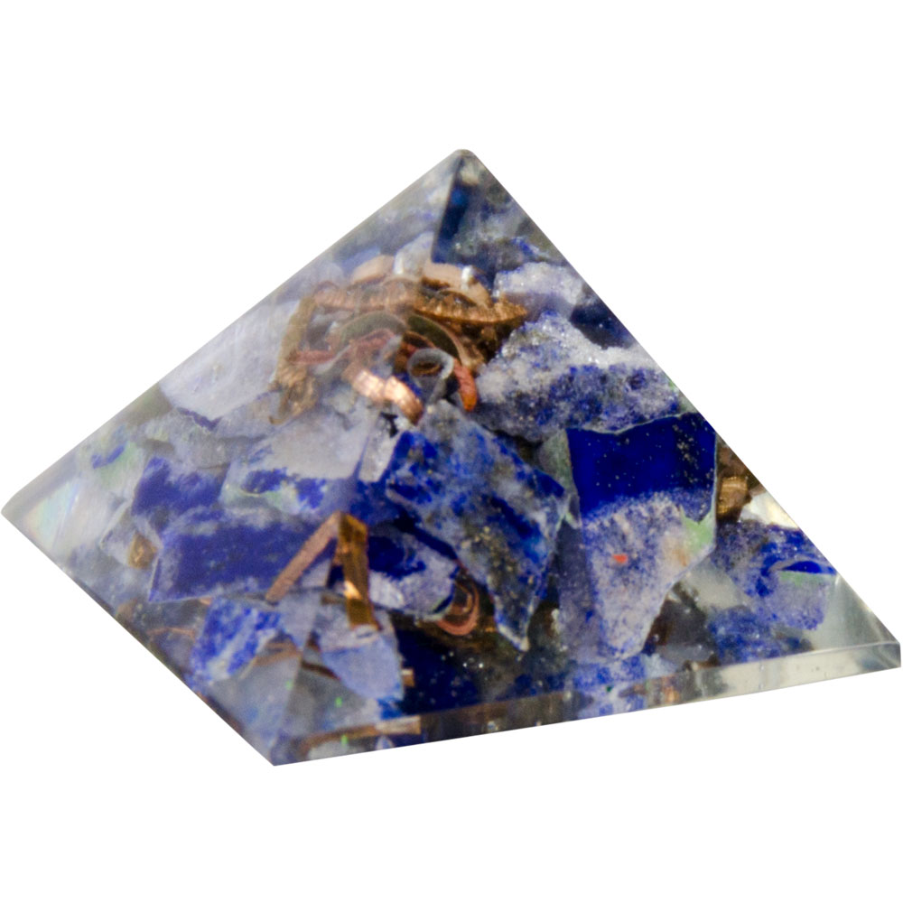 Orgone RESIN Pyramid Lapis - Third  Eye Chakra (each)