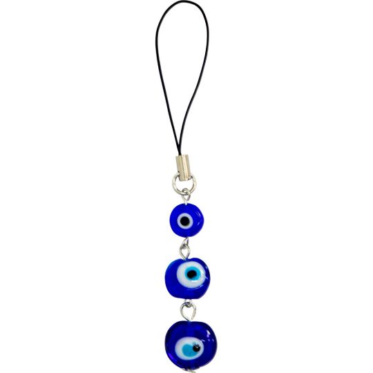 Evil Eye Talisman Cell Holder - Triple Evil Eye (Each)