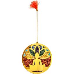 Gemstone Chip Wall Hanging - Chakra Buddha (Each)