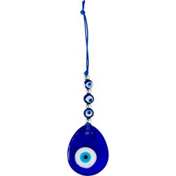 Glass Evil Eye Talisman - Evil Eye Teardrop (Each)