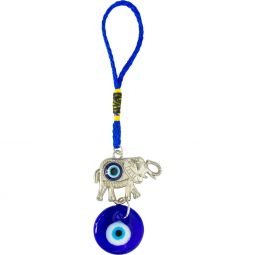 Glass Evil Eye Talisman - Elephant w/ Evil Eye (Each)