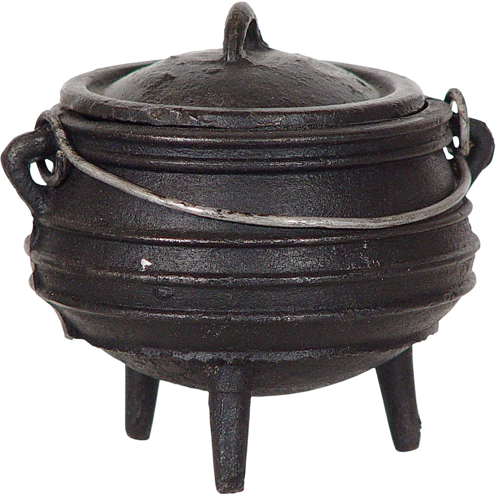 CAST IRON Cauldron Medium 5.5in Striped (Each)
