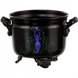 Metal Cauldron w/Print Goddess (Each)