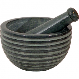 Soapstone Mortar & Pestle  Zen Grey (each)